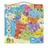 ? Notre magnifique Puzzle carte de France magnétique - Janod | La Demeure des Jeux