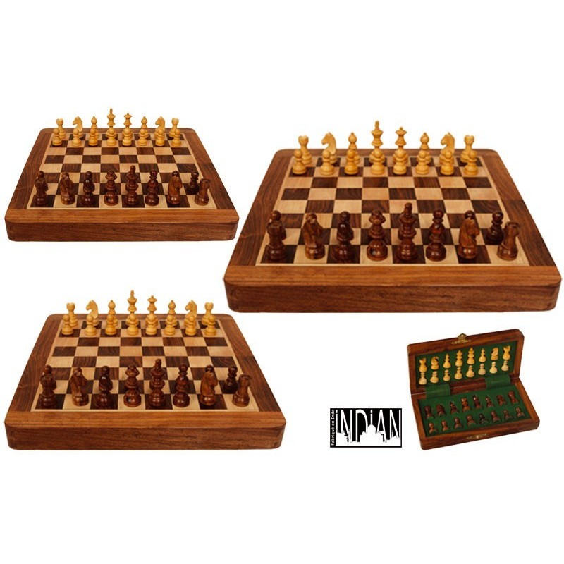 Jeu échecs magnétique pliable 30cm