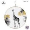 Tableau porte photos 2 vues Girafe