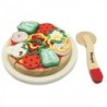 Set pizza en bois avec boîte et accessoires