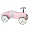 Porteur voiture vintage rose tendre