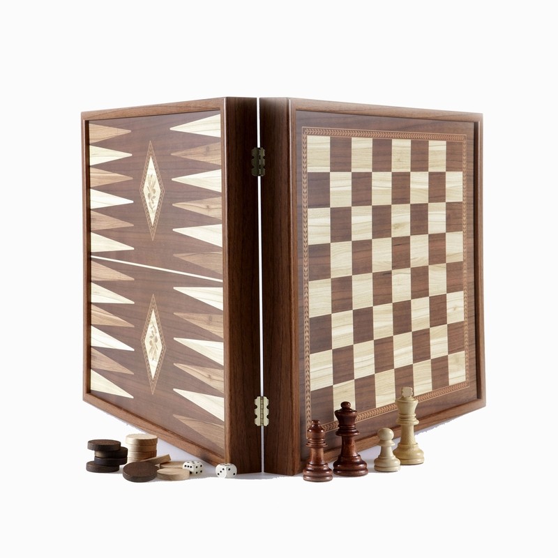 ECHECS BACKGAMMON 41CM NOYER