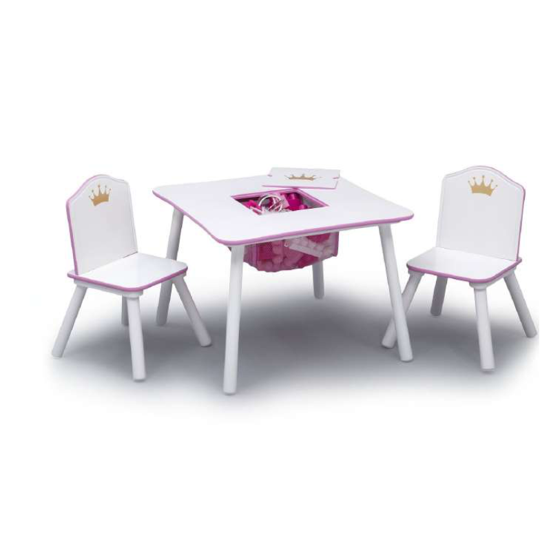 Table rangement et chaises enfants