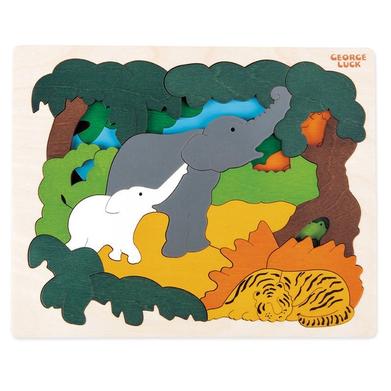 Puzzle animaux d'Asie- Hape
