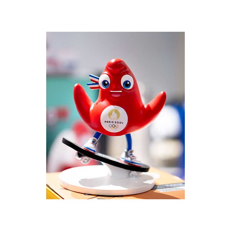 Figurine Mascotte JO Paris 2024- Skateboard