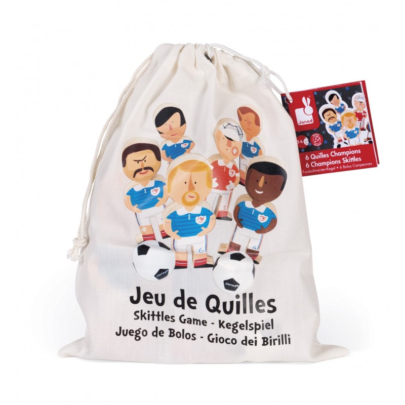 Jeu De Quilles Champions Bois Janod