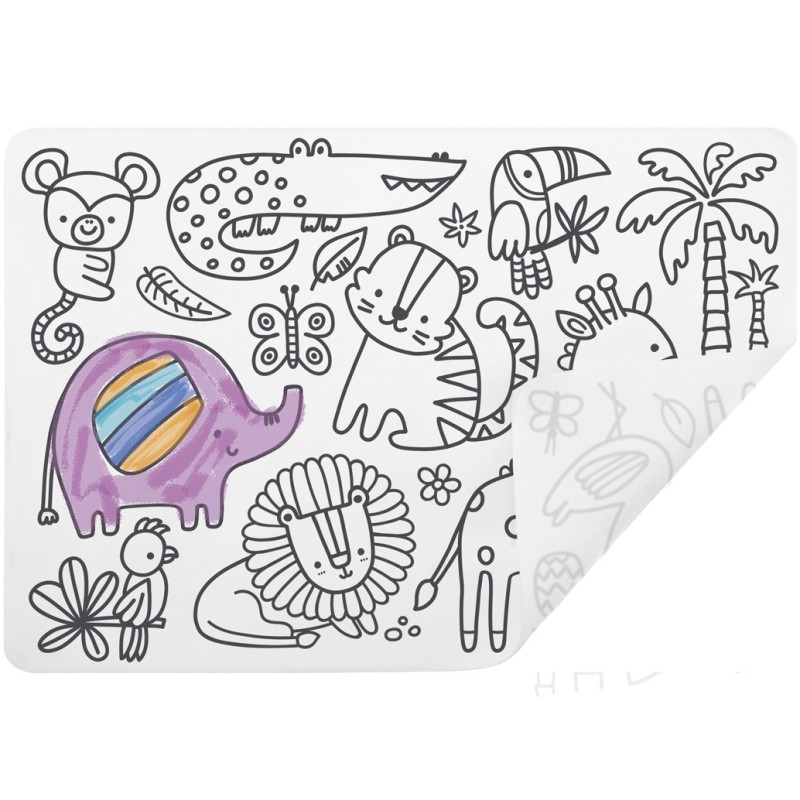 Set de Table Thématique à Colorier en silicone
