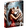 Puzzle 1000 Pcs - Lady and the Wolf