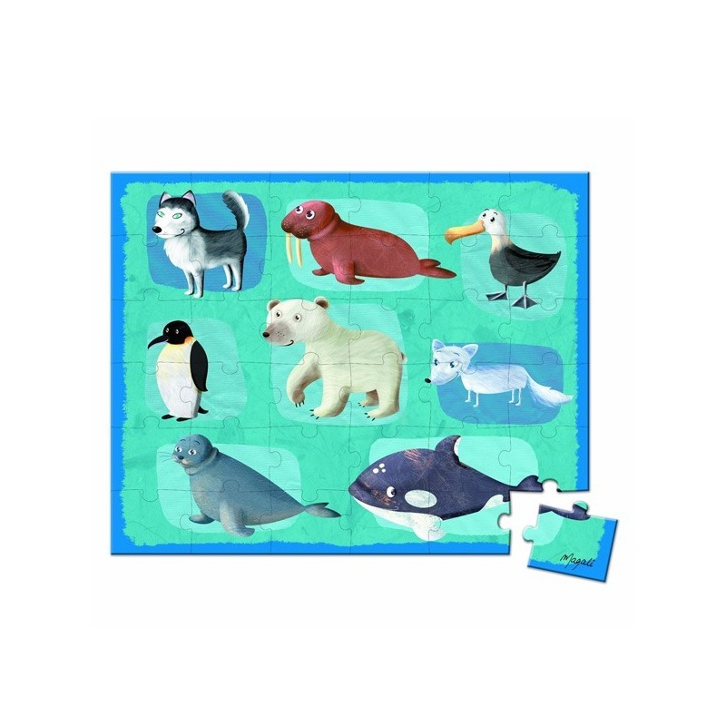 Puzzle animaux polaires Janod