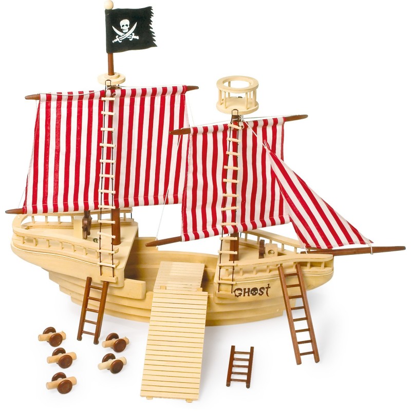 Bateau de pirates en bois - Legler
