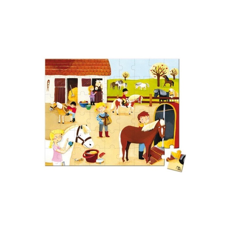 ? Notre magnifique Puzzle Centre équestre Janod | La Demeure des Jeux