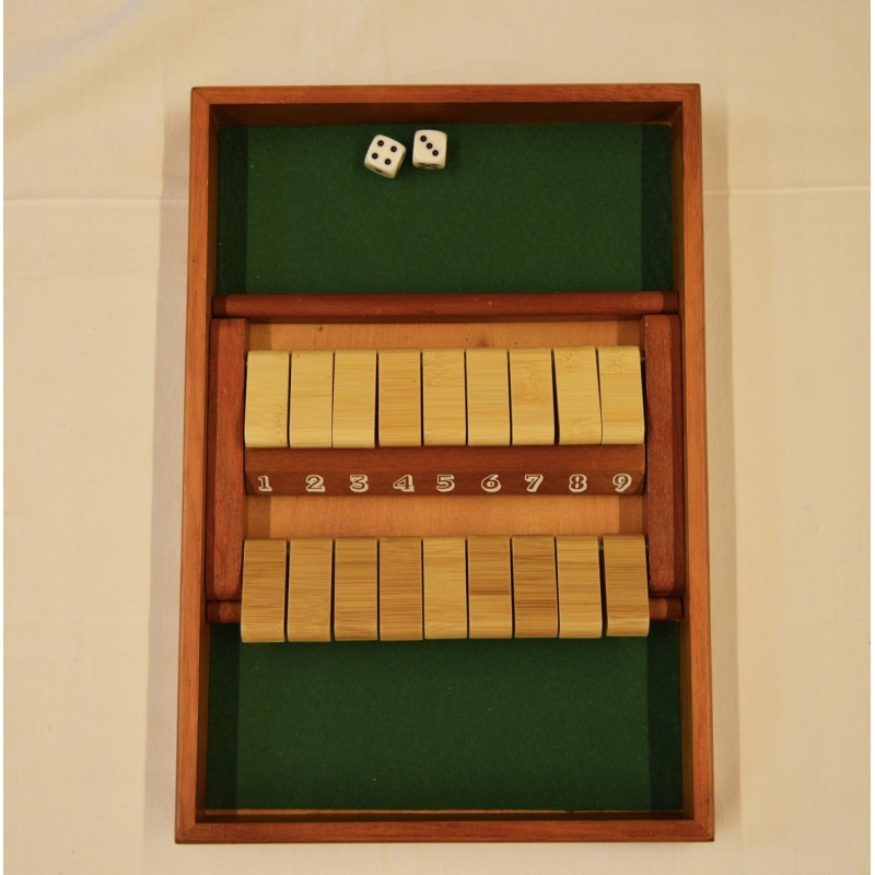 Shut the box 9 en bois